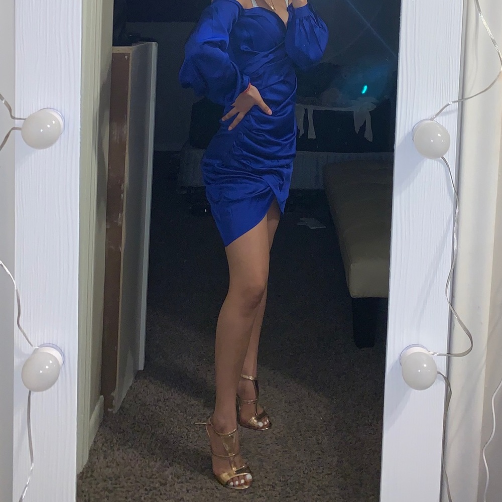 Off shoulder mini dress